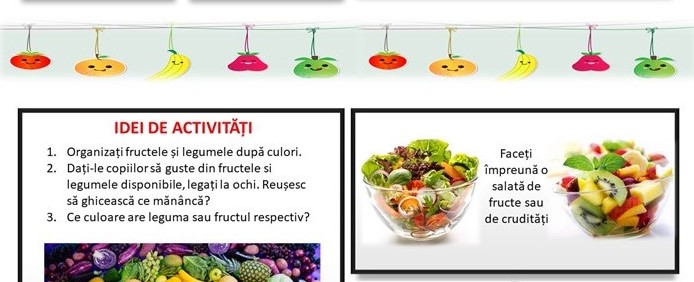 pentru legume și fructe vizuale